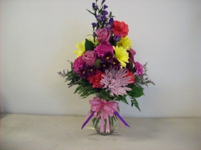 JUST BECAUSE MIXED BOUQUET IN  SMALLVASE