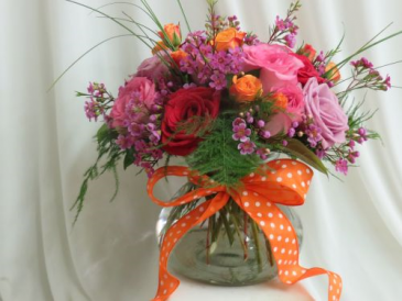 Just For You Full Size and Spray Roses Arranged In A Vase
