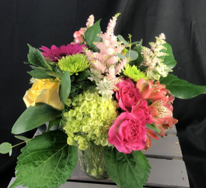 So Peachy Canning Jar Arrangement