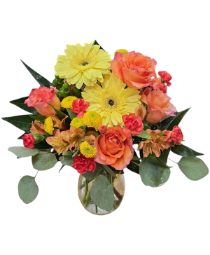 Just Peachy Vase Arrangement