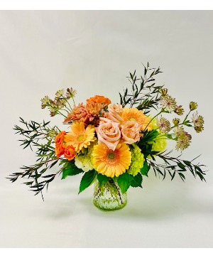 Just Peachy Vased Arrangement