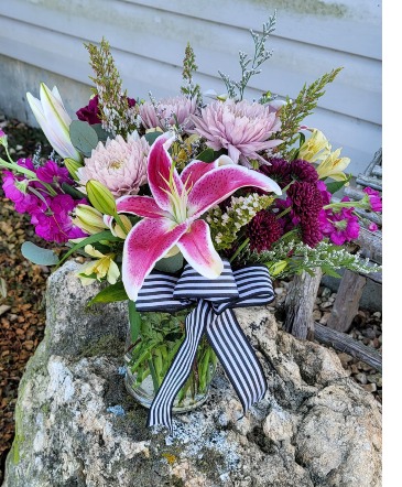 Just star gazing Vase arrangement  in Neosho, MO | ACCENTS FLORAL & GIFTS