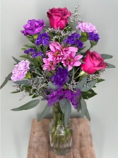 "Just The Purples" Bud Vase 