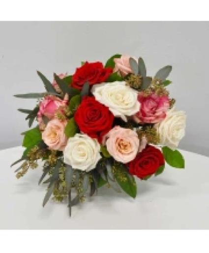 K 2403 Mixed Parisian Rose Arrangement