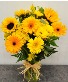 K 2409 Summer Sunshine Yellow Arrangement Vase 