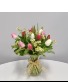 K132 Tulip Takeover Vase of tulips