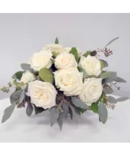 K2404 White Rose Parisian  Whitre Roses 