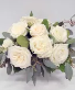 K2404 White Rose Parisian  Whitre Roses 
