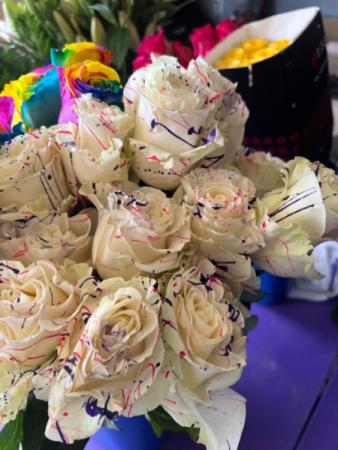 Kandy Confetti Roses Dozen Roses