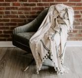 Kate Turkish Throw Blanket - Two Stripe 