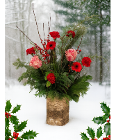 KC425 “Birchwood Holiday Grandeur” Vase