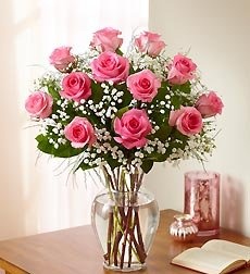 Keep Me in the Pink! 12, 18, or 24 Lovely Pink Roses in Gainesville, FL | PRANGE'S FLORIST