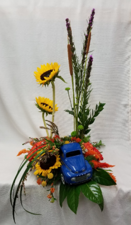 Keep on Trucking Contemporary Fresh Arrangement in Bolivar, MO | The Flower Patch & More Keep on Trucking Contemporary Fresh Arrangement in Bolivar, MO | The Flower Patch & More