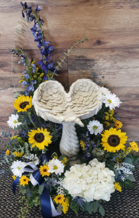 Keepsake Angel Wing Birdbath