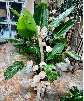 Keepsake Large plant in metal pot