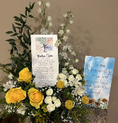 Keepsake Plaque with fresh (plaques vary) 