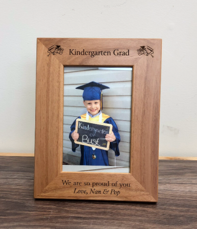 Kindergarten grad frame Engraved especially for you