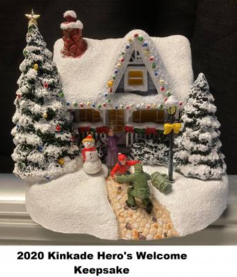 Kinkade 2020 Hero's Welcome Keepsake Holiday in Bedford, NH | PJ's Flowers & Weddings