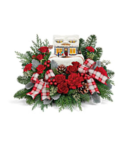Kinkade Sweet Shop - 222 Christmas arrangement 