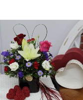 Kiss and Tell Valentine's Day Arrangement