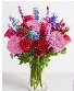 Kisses bouquet vase arrangement