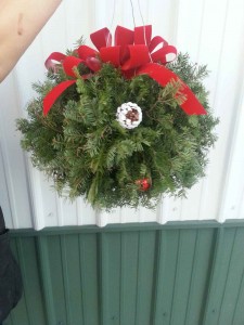 Kissing Ball Fresh Evergreens