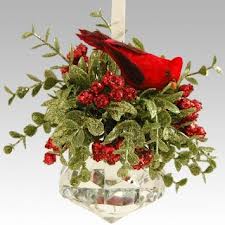 Kissing Krystal Mistletoe Cardinal Jewel Ornament Includes A Stand in Springfield, IL | FLOWERS BY MARY LOU Kissing Krystal Mistletoe Cardinal Jewel Ornament Includes A Stand in Springfield, IL | FLOWERS BY MARY LOU