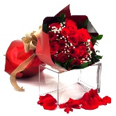 Red Passion Hand Bouquet SV24-127 Love Arrangement