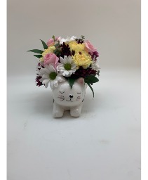 Kitty Cat Flower Arrangement
