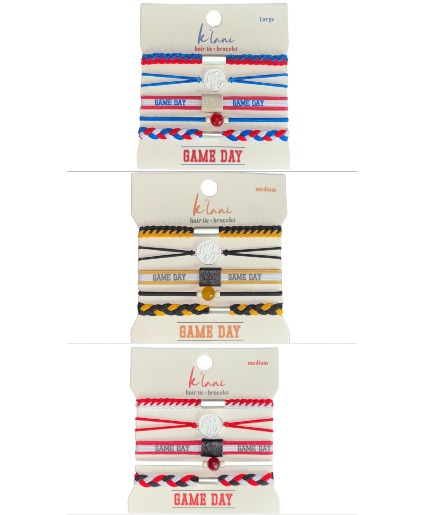 K'lani Hair Tie Bracelets Game Day