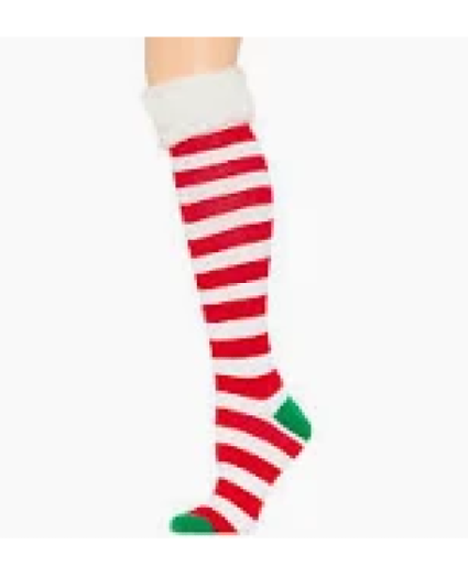 Knee High Santa Socks 