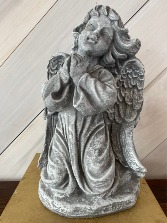 Kneeling Praying Concrete Angel 