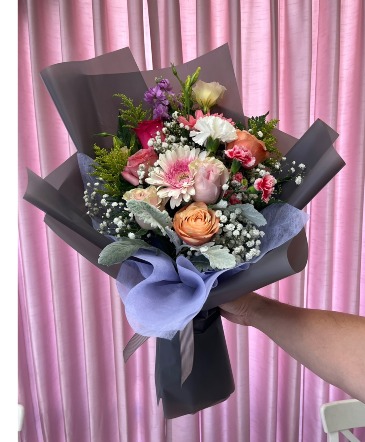 Korean Wrap Mixed BQ Bouquet in Temple City, CA | Floressence Flower Boutique