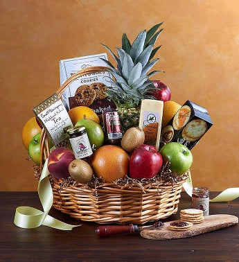 Kosher Deluxe Fruit & Gourmet Basket 