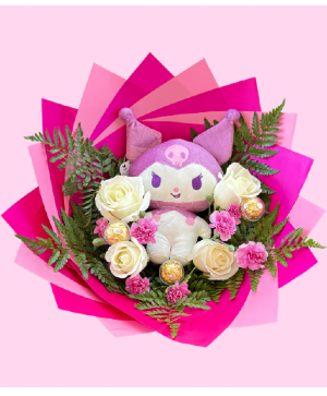 kuromi Flower Bouquet  Roses 