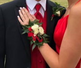 Lady in Red Corsage 