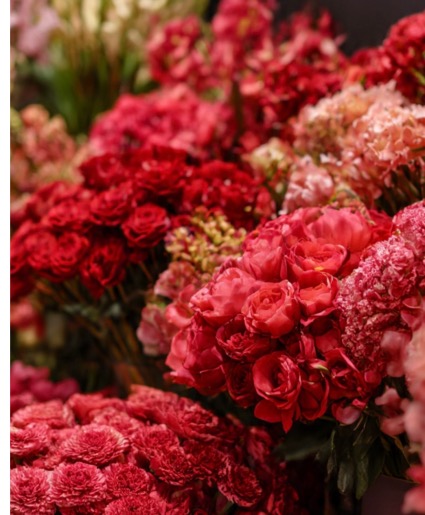 Lady in Red Vase Arrangement