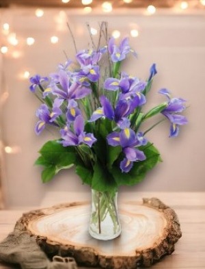 Lady Iris Vase arrangement