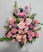Lady on pink  Any occasion 