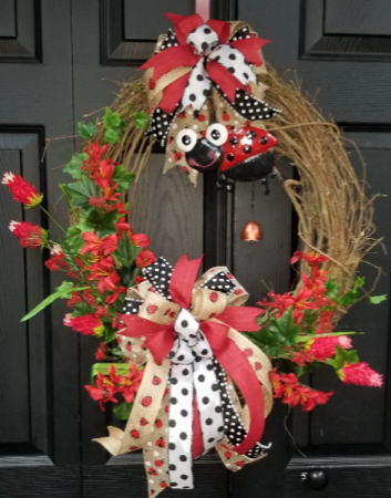 Ladybug Wreath