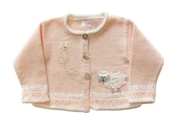 Lamb Cardigan-Pink  in Chatham, NJ | SUNNYWOODS FLORIST