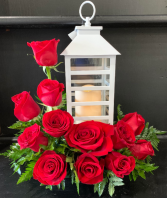 Solar Lantern And Roses Lantern Color May Vary 