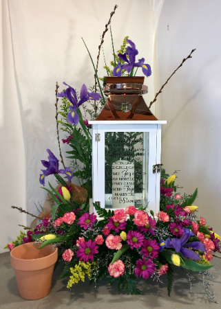 Large Lantern Floral Example Arrangement