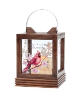 Lantern "Loving Memory" Cardinal 57745 Sympathy/Lantern