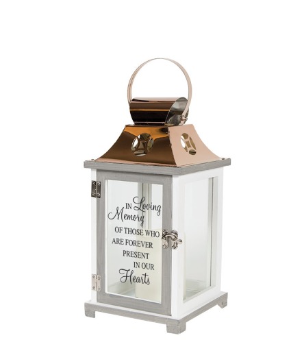 Lantern with Message and Pillar candles  Gift Item 
