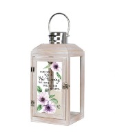 Lantern with Purple Flowers 