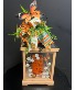 Lantern with silk floral  Keepsake