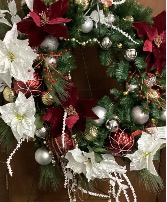 Large Artificial Wreath on stand Artificial Wreath