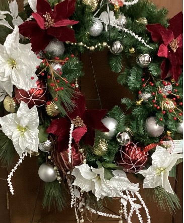 Large Artificial Wreath on stand Artificial Wreath in Lima, OH | MOHLER'S FLOWERS BY UHL