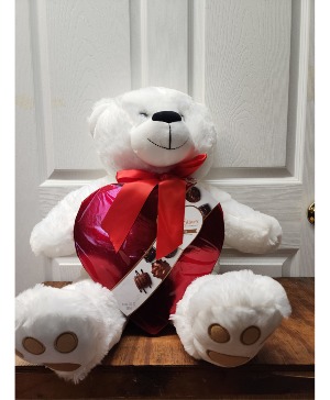 Large bear and Candy Basket  Gift basket 